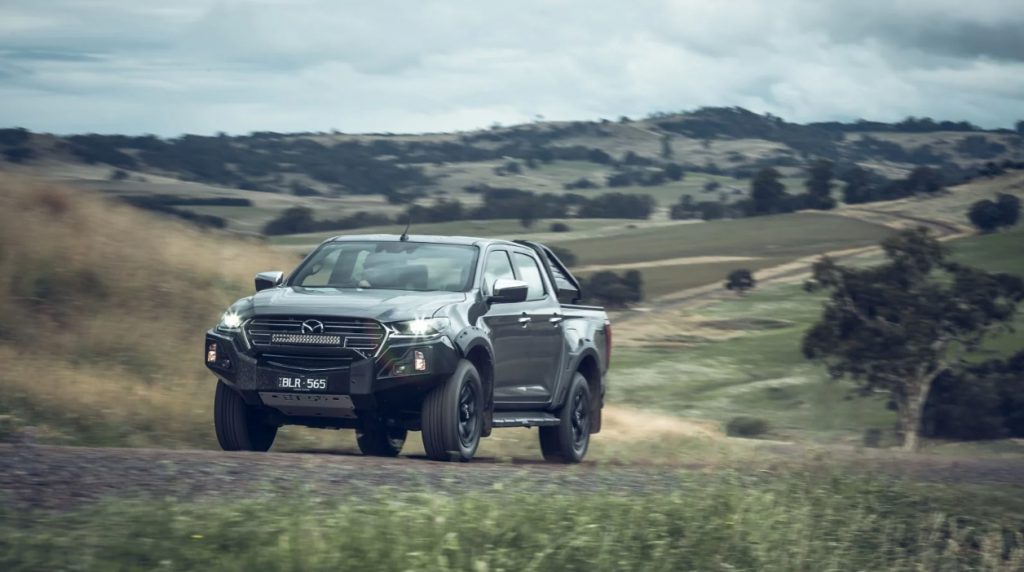 Mazda BT-50 driving