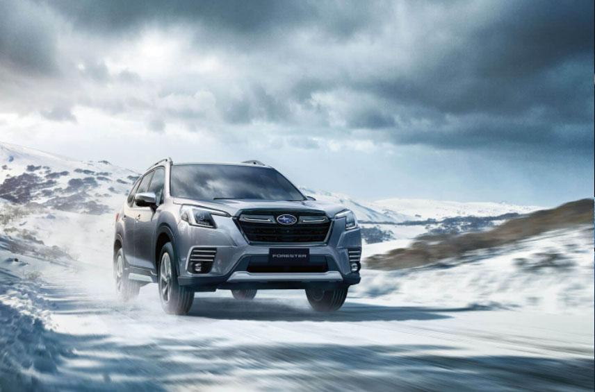 Subaru Forester driving in extreme conditions